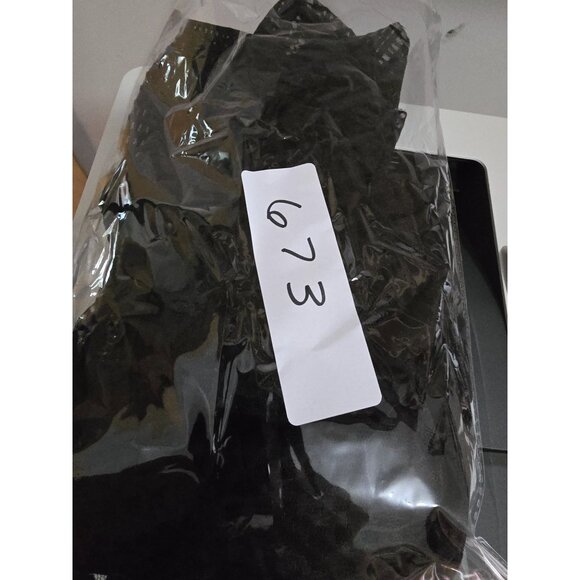 Urbanic Black Mesh Button-Up Cover-Up Dress M goth grunge whimsygoth beachwear - Picture 9 of 9